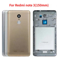 Back Cover For Xiaomi Redmi Note 3 150mm Door Housing Case for Redmi Note3 Pro Battery Cover With Power Volume Buttons