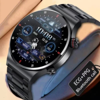 Smartwatch ECG+PPG Music Player Step Bluetooth Call Smartwatch Men's Casual Sports Music Control Pedometer Sports Watch Watch