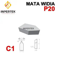 Mata Widia C116 P20 Pahat Bubut Tip C 116 P 20 Cemented Carbide Brazed