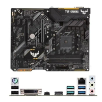 AMD B450 TUF B450-PLUS GAMING motherboard Used original Socket AM4 DDR4 128GB USB2.0 USB3.0 M.2 NVME SATA3 Desktop Mainboard