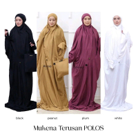 Alusa Mukena Terusan POLOS / Rukuh Telekung Rayon Janger / Perlengkapan Ibadah Sholat / Fashion Musl