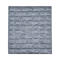 Kris Decor Wallpaper 3d Classical Brick - Silver
