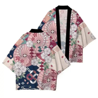 Quần Áo Truyền Thống Nhật Bản, Kimono, Dành Cho Nam Và Nữ, Áo In Hoa, Dáng Rộng Vừa Vặn, Thời Trang,