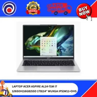 LAPTOP ACER ASPIRE AL14-71M I7 12650H|16GB|SSD 1TB|14" WUXGA IPS|W11+OHS