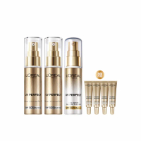 【LOREAL Paris 巴黎萊雅】多效防護輕裸美肌乳30ml 3入組_美肌小金管/控油小銀管(防曬/妝前乳)