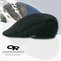 【Outdoor Research】PUB CAP 羊毛透氣保暖紳士護耳帽/保暖帽.狩獵帽.紳士帽_黑 86071