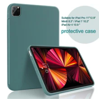 Original Liquid Silicone iPad Case For 2020 2021 iPad Pro 11 12.9 inch Cover For 2022 iPad 10th 10.9 For iPad Air 4 Air 5 Case