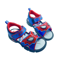 【樂樂童鞋】MIT蜘蛛人電燈涼鞋(蜘蛛人 台灣製童鞋 男童鞋 電燈涼鞋)