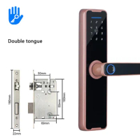 Biometric Fingerprint Door Lock Electronic Smart Lock Tuya App Remote Unlocking Keyless Lock Electronic Door Lock