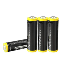 【POLYBATT】USB充電式鋰電池3號AA2475mWh 4入裝(附一對四充電線)
