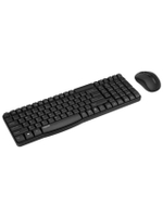 ชุดคีย์บอร์ด+เมาส์ไร้สาย (สีดำ) รุ่น KB-X1800S-BK