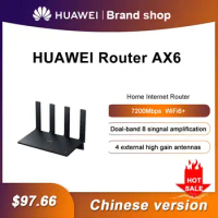 Original Huawei WiFi AX6 WiFi Router Dual Band Wi-Fi 6+ 7200Mbps 4k QAM 8 Cchannel Signal Wireless Router 2.4G 5G Chinese