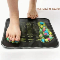 1pcs Walking Stone Foot Leg Pain Health Acupressure Massager Pad Square Foot Colorful Stone Acupressure Point Massage Mat