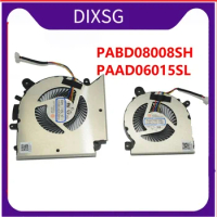 PABD08008SH PAAD06015SL N459 N460 New For MSI GF66 GL66 GS-1581 CPU GPU COLLO IN FAN DC5V 0.55A 1.0A