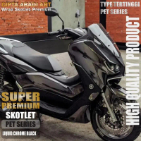 Sale Skotlet Stiker Motor Liquid Black Chrome Scotlet Hitam Krom Sticker Crom Super Gloss Seri Pet S