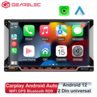 Car Radio 2 Din Carplay Android Auto Car Multimedia Video Player Android 12 Car Stereo Universal 7" For VW Nissan Hyundai Toyota