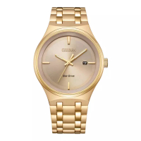 Citizen Jam Tangan Pria Citizen Eco Drive BM7653-50Q Men Rose Gold Dial Rose Gold Stainless Steel St