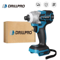 Drillpro Brushless Cordless Drill Electric Screwdriver Impact Wrench Household Drill Driver Power Tools For Makita 18V Battery