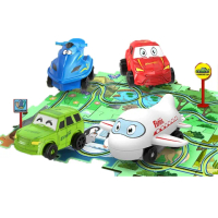 【啾愛你】四款全套組電動益智拼圖軌道車(恐龍款+陸地款+海洋款+太空款)