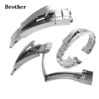 316L Stainless steel watch buckle for Rolex strap submarine type green black water ghost king strap pull teeth Watch clasp 16mm