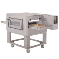 Commercial Stainless Steel Gas / Electric Pizza Oven Conveyor Belt Pizza Oven with Adjustable Temperature