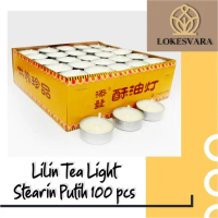 Lilin Sembahyang Tea Light Tealight Aromaterapi Stearin 100Pcs Terlaris