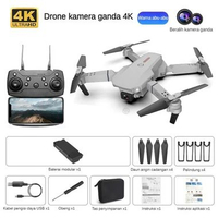 SKY - USTAR E88 Pro Smart Drone - Kamera Mini RC 4K HD, Cocok untuk Pengambilan Gambar dalam Ruangan