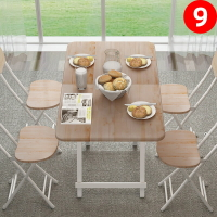 折疊桌小戶型餐桌椅吃飯餐桌簡易小桌子可對折手提桌便攜擺攤方桌