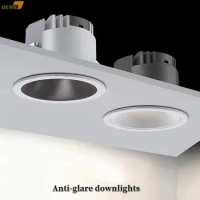 Embedded LED anti-glare household corridor downlight Narrow side COB high color rendering 7W9W12W15W18W20W living room lighting