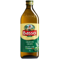 【BASSO 巴碩】義大利 耐高溫特純橄欖油1L x 1入(適合煎煮炒炸且不帶有橄欖特殊香味)