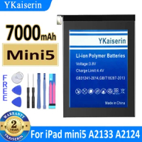 7000mAh YKaiserin Battery Mini5 for Apple IPad Mini 5 A2133 A2124 A2125 A2126 New Bateria + Track Code