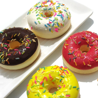 {KANSI Enterprise]   6.2CM Artificial Donut Mini Squishy Novelty Toy Simulation Model Food Chocolate