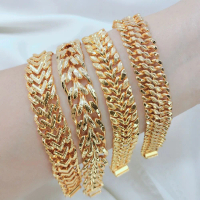 GELANG SISIK LIPAN 1,5CM ROSEGOLD PERHIASAN PEREMPUAN-GUDANGPERHIASAN887 Bracelets