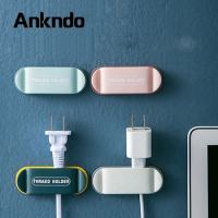 ANKNDO Wall Cable Holder Clips Cooker Plug Cable Hanger Multi-Purpose Cable Organizer Strong Adhesive Wire Management