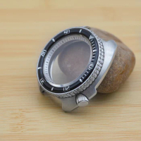 Men White Watch Cases White Chapter Rings Fits Seiko Turtle Abalone NH36 NH35 7S26 Movement 6105 Watch Repair Replace Parts