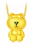 CHOW TAI FOOK Jewellery CHOW TAI FOOK LINE FRIENDS COLLECTION 999 PURE GOLD PENDANT -CHOCO R21478
