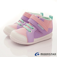 ★日本月星Moonstar機能童鞋Carrot系列寬楦公園玩耍速乾鞋款1259紫(寶寶段)