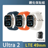 犀牛盾保貼組【Apple】Apple Watch Ultra2 LTE 49mm(鈦金屬錶殼搭配海洋錶帶)