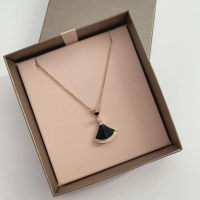 Kalung Titanium Wanita Anti Karat / Kalung Titanium Wanita Model Kipas Lengkung / Kalung Titanium Wa