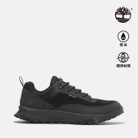Timberland官方旗艦 男款黑色Lincoln Peak Lite低筒防水健行鞋|A6D7NEK5