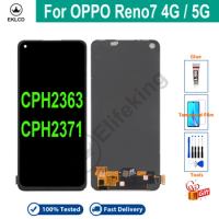LCD For Oppo Reno7 4G / 5G Display Touch Screen Digitizer Replacement Parts for CPH2371 CPH2363 With Free Tools 100% Tested