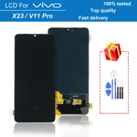 100% tested AMOLED LCD 6.41" for VIVO X23 LCD screen for VIVO X23/V11 Pro LCD screen touch screen digitizer Replacement