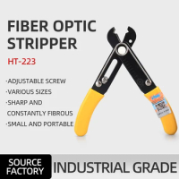 Fiber Optic Stripper HT-223 Cutters Wire 5.25 for 2-3mm Fiber Optic Cable With a 125um Cladded Core Glass Fiber