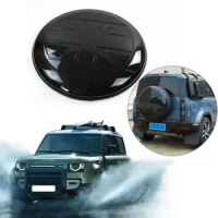 Glossy Black Rear Spare Tire Tyre Cover For Land Rover LR Defender 90 110 130 2020 2021 2022 2023