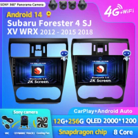 Android 14 Carplay Car Radio Multimedia Player For Subaru Forester 4 SJ XV WRX 2012- 2015 2018 Autoradio GPS Stereo Head Unit