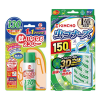 日本 金鳥 噴一下12hrs防蚊噴霧130日+防蚊掛片150日(噴掛組)