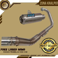 Knalpot racing DOS GP1 suara ngebas gahar untuk fu/mx/sonic/r15/gsx150/vixion/all motor bebek DLL