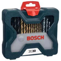BOSCH 34pcs X-Line Classic Drill &amp; Screwdriver Bit Set Impact Drill Fried Dough Twists Metal Wood Mixed Drill Set