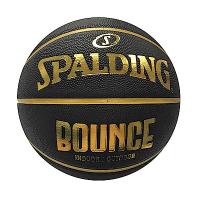 Spalding Bounce [SPB91003] 籃球 7號 PU 控球佳 耐磨 抓感好 室內 室外 黑金