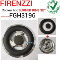Firenzzi Cooker Hob Burner Ring Set FGH3196 / FGH3096 (Burner Base + Burner Ring + Inner Cap)